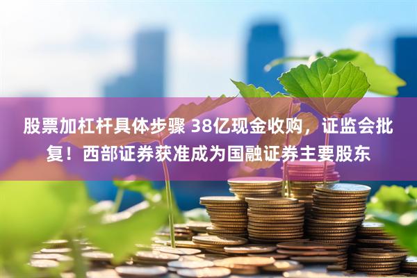 股票加杠杆具体步骤 38亿现金收购，证监会批复！西部证券获准成为国融证券主要股东